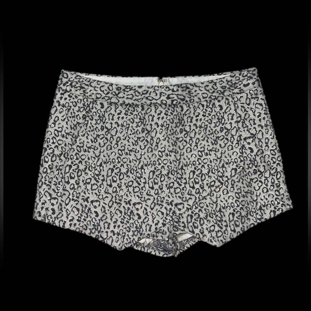 Express - Metallic Leopard Cheetah Print Skort - 6